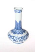 Chinese blue and white bottle vase, seal mark to base, 20.5cm.