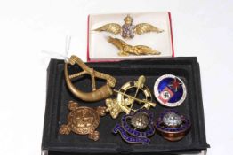WWII RAF Sweetheart brooch, medals, badges, etc.