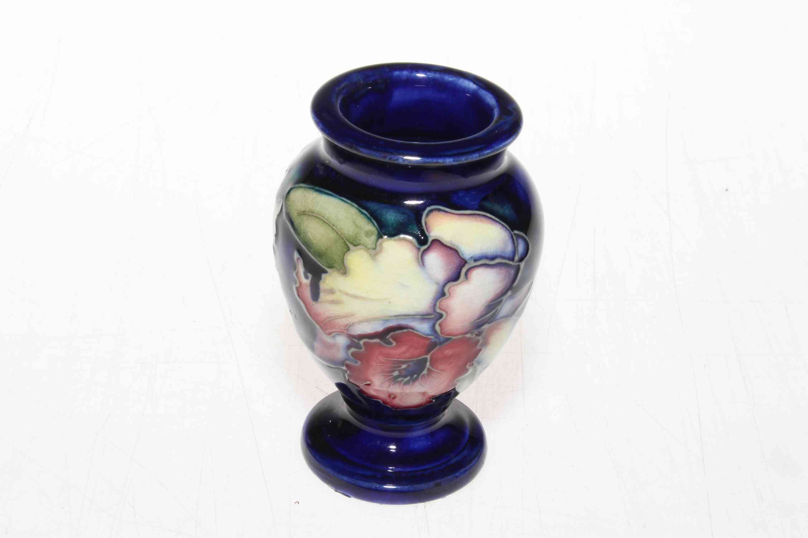 Small Moorcroft pottery vase.