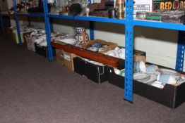 Eight boxes of part dinner and tea services, jugs, two handled tureen, T.B.