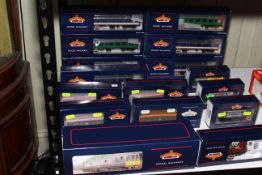 Collection of Bachmann model railway engines, carriages and rolling stock.