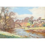 William Douglas MacLeod (Scottish 1892-1963) ARR Framed pastel, signed 'Brig O'Doon, Alloway' 38cm x