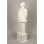 1960s Chinese porcelain (blanc de chine) figure of Mao Tse Tung 142 cm high.