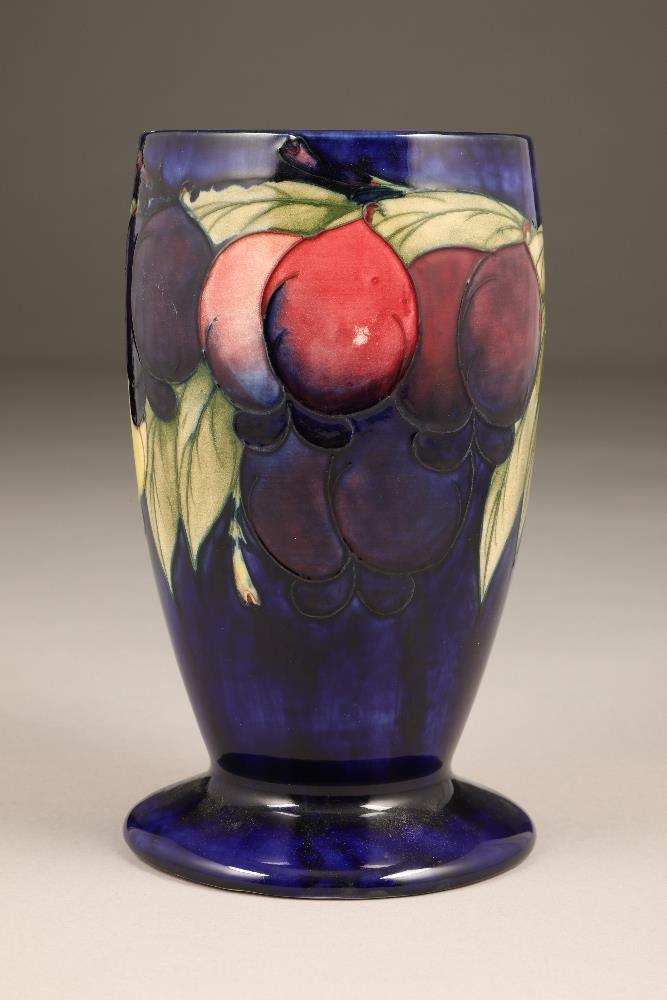 Moorcroft pottery vase, decorated in Wisteria Plum, signed and incised factory mark to base, 23cm - Image 4 of 4