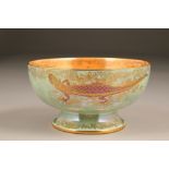 Crown Devon fieldings fairy lustre bowl, diameter 22.5cm, 12cm high.