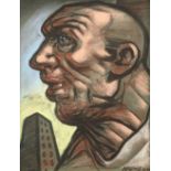 Peter Howson OBE Scottish Contemporary (Born 1958) ARR Framed pastel on paper, signed Untitled, Head