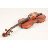 Cased violin, Stradivarius copy with interior label that reads: Antonius Stradivarius Cremonenlis
