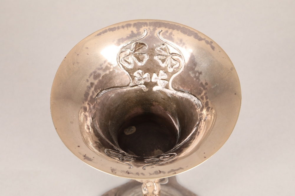 Liberty Art Nouveau silver chalice, assay marked London 1900, Liberty and Co, 18cm high, weight - Image 7 of 10
