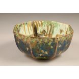 Wedgwood fairyland lustre bowl, by Daisy Makeig-Jones octagonal form, decorated in the leap frogging