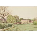 George Houston RSW (Scottish 1891-1942) Framed watercolour, signed 'Farm House and Steadings' 2