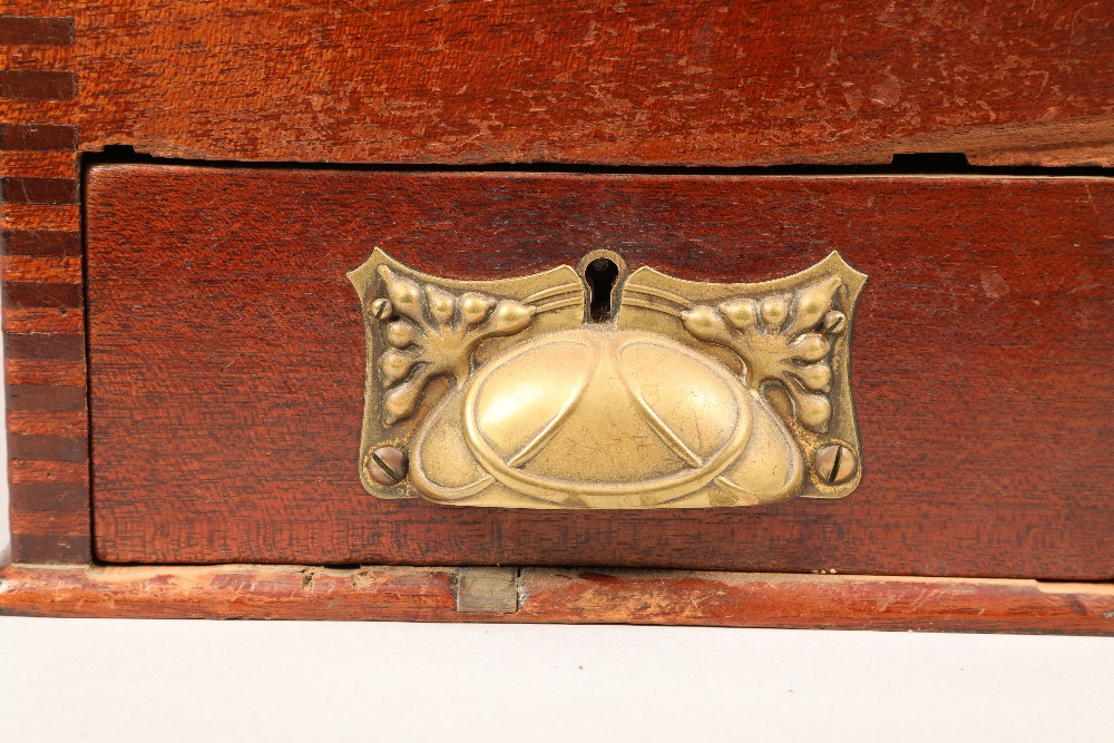 British cash register till, Jackson patent, in an art nouveau mahogany case by Archibald Hamilton, - Image 3 of 5