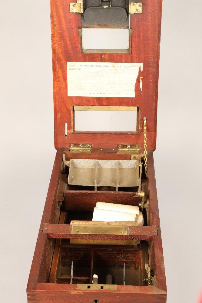British cash register till, Jackson patent, in an art nouveau mahogany case by Archibald Hamilton, - Image 4 of 5