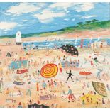Simeon Stafford (British born 1956) ARR Framed oil on canvas, signed 'St Ives' 90cm x 90cm