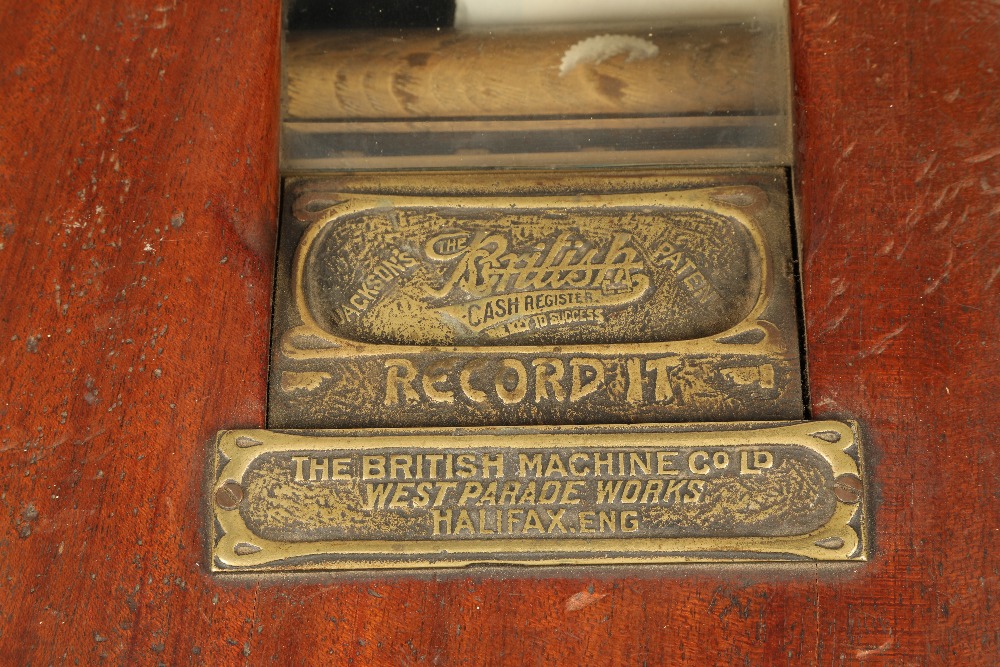 British cash register till, Jackson patent, in an art nouveau mahogany case by Archibald Hamilton, - Image 2 of 5