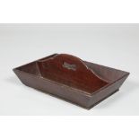 George III mahogany cutlery tray.