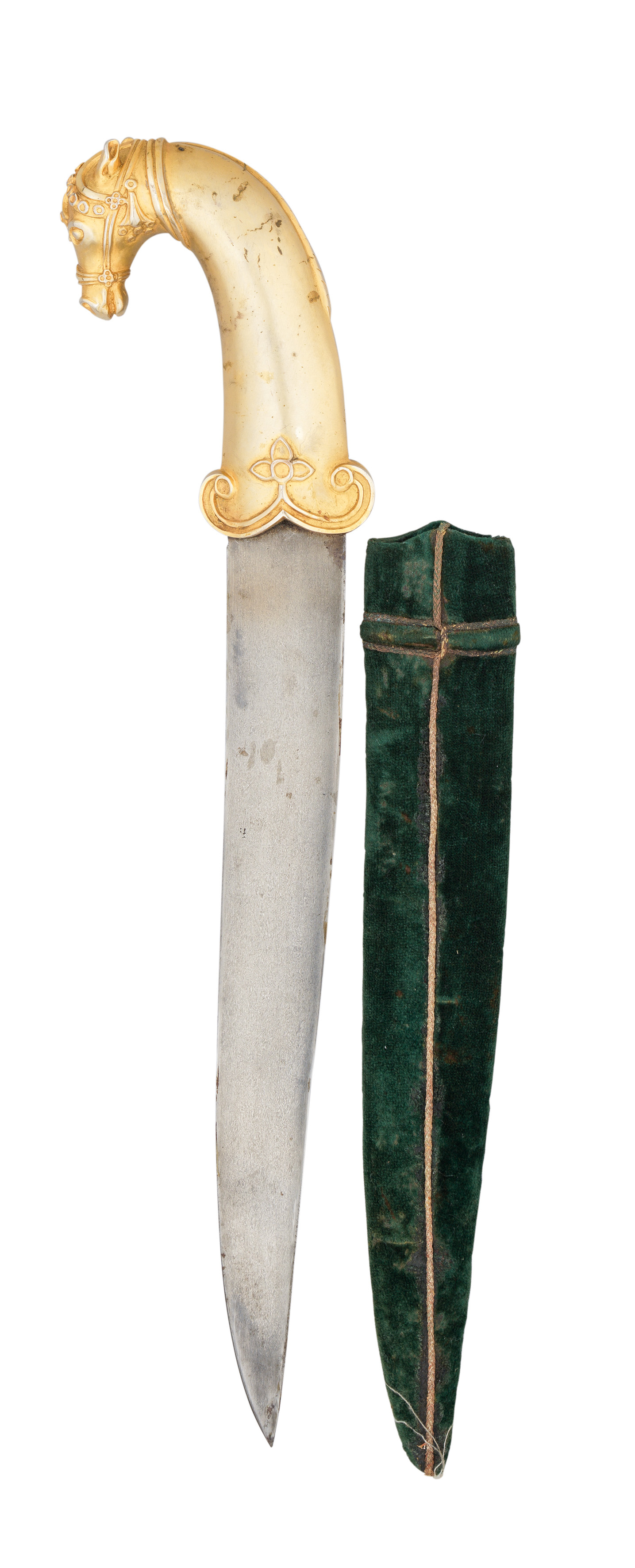 Ⓦ AN INDIAN DAGGER (KHANJAR) IN 18TH CENTURY STYLE^ 20TH CENTURY