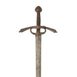 Ⓦ A SWORD IN GERMAN LATE 16TH CENTURY STYLE^ LATE 19TH/20TH CENTURY