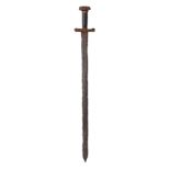 Ⓦ A RARE MILITARY SWORD (KATZBALGER)^ SECOND QUARTER OF THE 16TH CENTURY^ GERMAN OR SWISS