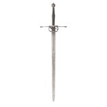 Ⓦ A RARE HAND-AND-A-HALF SWORD^ THIRD QUARTER OF THE 16TH CENTURY^ GERMAN OR SWISS