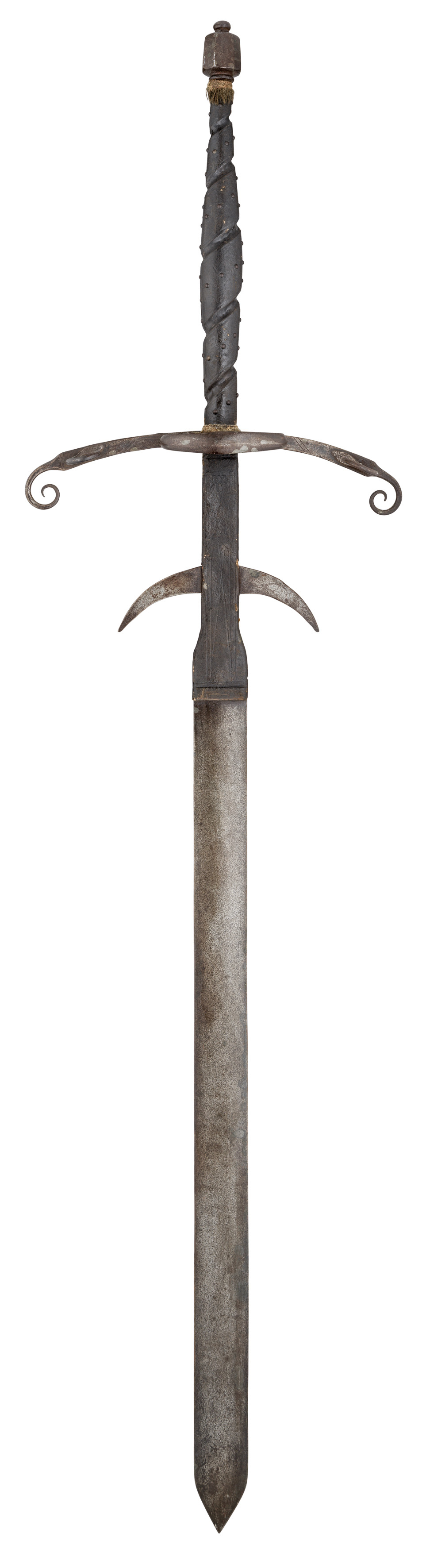 ‡Ⓦ A TWO-HAND PROCESSIONAL SWORD IN GERMAN EARLY 17TH CENTURY STYLE^ 19TH CENTURY