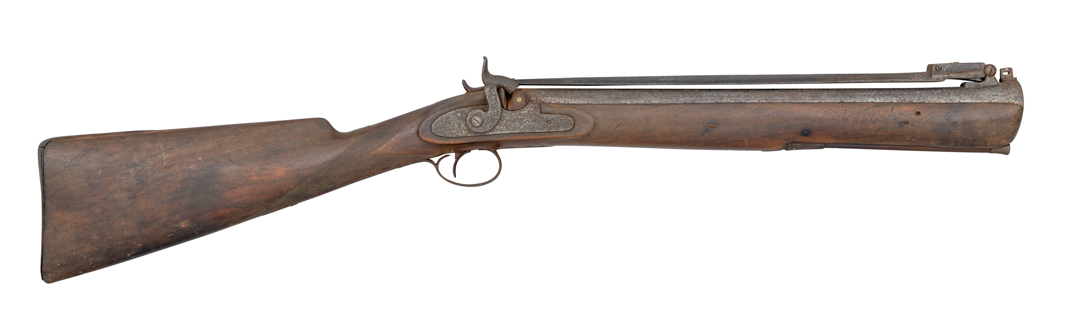 Ⓦ A PERCUSSION BLUNDERBUSS^ BIRMINGHAM PROOF MARKS^ CIRCA 1840