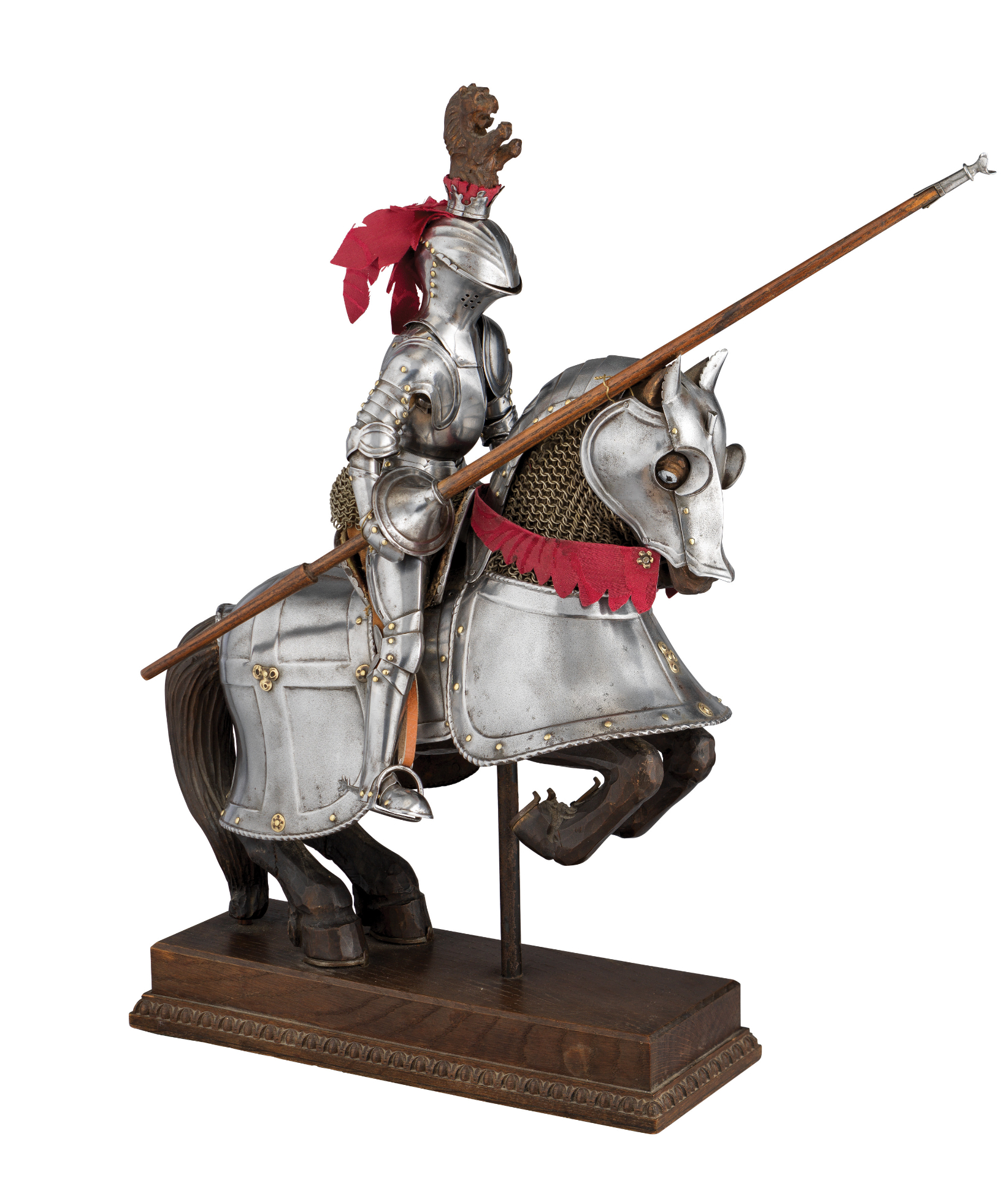 Ⓦ A FINE MODEL ARMOUR FOR MAN AND HORSE IN LATE 15TH/EARLY 16TH CENTURY STYLE^ RETAILED BY C. ROB