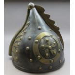 [WP] A BRASS-MOUNTED IRON HELMET, 20TH CENTURY, PROBABLY FOR THEATRICAL USE