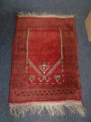 An Afghan prayer rug,