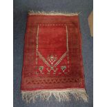 An Afghan prayer rug,