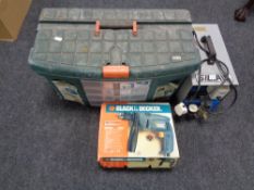 A Black & Decker tool box,