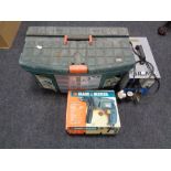 A Black & Decker tool box,