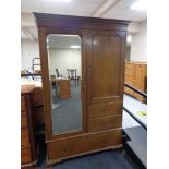 A late Victorian mahogany compactum wardrobe CONDITION REPORT: This wardrobe