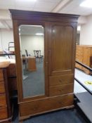 A late Victorian mahogany compactum wardrobe CONDITION REPORT: This wardrobe