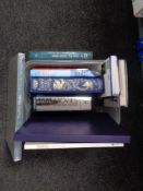 A box of books including Folio Society, Grims Fairy tales,