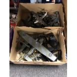 Two boxes of model air craft,