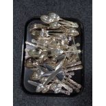 A tray of Walker and Hall Sheffield plated cutlery