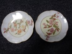 A pair of Royal Worcester cabinet plates (2)