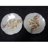 A pair of Royal Worcester cabinet plates (2)