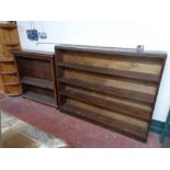 Two early twentieth century oak bookcases