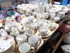 A large quantity of Royal Worcester Evesham tea, dinner and coffee china.