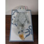 A Steiff mohair teddy bear, issued in connection with Lladro, named Winged Angel Bear.