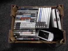 A Sony PSP and games