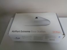 An Apple Airport Extreme base station,