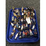 A tray of Del Prado military figures