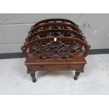 A Victorian rosewood Canterbury