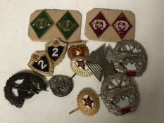 A collection of Russian badges