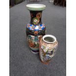Two large oriental style vases