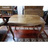 A continental walnut low table