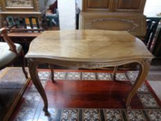 A continental walnut low table