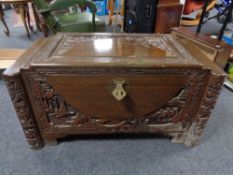 A camphor wood box